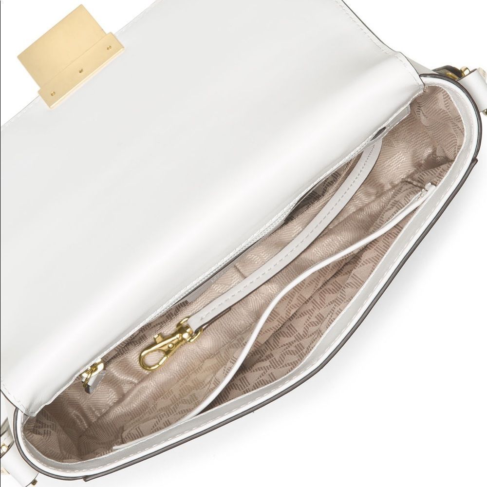 NWT Madelyn Large Convertible Two-way wear Shoulder Bag, Optic White handbag - Picture 7 of 13
